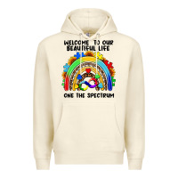 Sandshell Autism rainbow Premium Hoodie - FaDigitalArtStudio