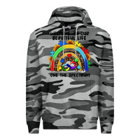 Slate Camo Autism rainbow Premium Hoodie - FaDigitalArtStudio