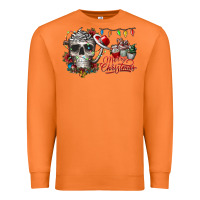 Carrot Merry Christmas  skull Premium Sweatshirt - CowhideDigitalArt