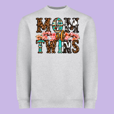 Mom Of Twins Heavyweight Sweatshirt Designed By Oliviacreatesart