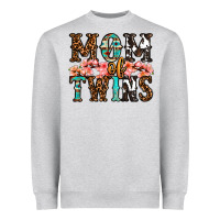 Heather Grey mom of twins Heavyweight Sweatshirt - OliviaCreatesArt