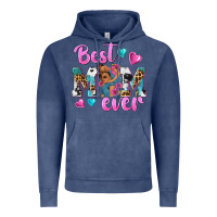 Vintage Denim Best Mom Ever Afro Woman Vintage Hoodie - texasbilliewilder