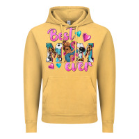 Vintage Mustard Best Mom Ever Afro Woman Vintage Hoodie - texasbilliewilder