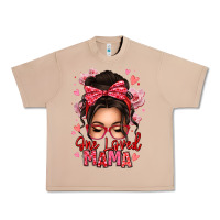 Burro one loved mama messy bun Urban Heavy Tee - texasbilliewilder