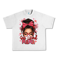 Lunar Rock one loved mama messy bun Urban Heavy Tee - texasbilliewilder