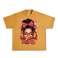 Peanut Butter one loved mama messy bun Urban Heavy Tee - texasbilliewilder