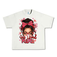 Pistachio one loved mama messy bun Urban Heavy Tee - texasbilliewilder