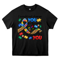 Black i would not change you autism Heavy Core Tee - JahusDesignShop