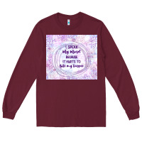 It Hurts To Bite My Tongue Long Sleeve Tee | Teevron