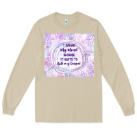Mushroom it hurts to bite my tongue Long Sleeve Tee - TumblerDesignByShophia