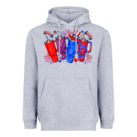 Heather Grey american obsessive cup Heavyweight Hoodie - CowhideDigitalArt