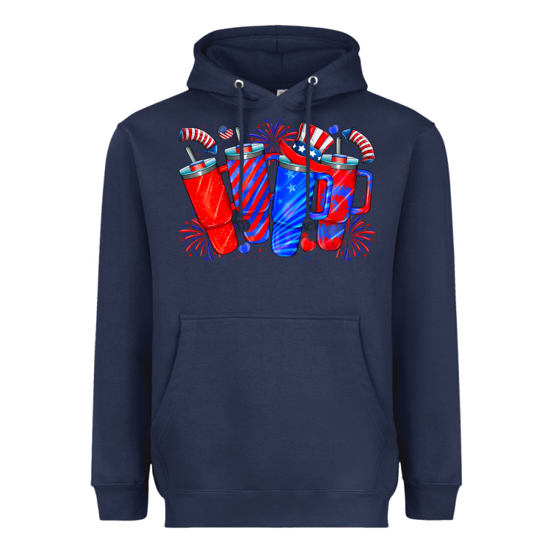 American Obsessive Cup Heavyweight Hoodie by CowhideDigitalArt | Teevron