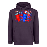 Plum american obsessive cup Heavyweight Hoodie - CowhideDigitalArt