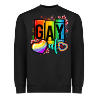 Black gay af Heavyweight Sweatshirt - OliviaCreatesArt