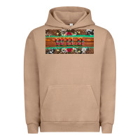 Pigment Burro western wild and floral leopard  cowhide licanse plate Urban Hoodie - Artiststas