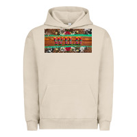 Pigment French Oak western wild and floral leopard  cowhide licanse plate Urban Hoodie - Artiststas