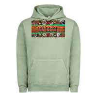 Pigment Oil Green western wild and floral leopard  cowhide licanse plate Urban Hoodie - Artiststas