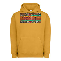 Pigment Peanut Butter western wild and floral leopard  cowhide licanse plate Urban Hoodie - Artiststas