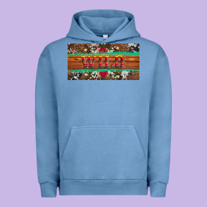 Western Wild And Floral Leopard  Cowhide Licanse Plate Urban Hoodie Designed By Artiststas
