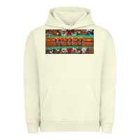 Pigment Pistachio western wild and floral leopard  cowhide licanse plate Urban Hoodie - Artiststas