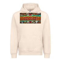 Sandshell western wild and floral leopard  cowhide licanse plate Urban Hoodie - Artiststas
