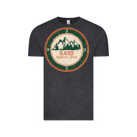 Vintage Black Glacier National Park Vintage Tee - minhPixels