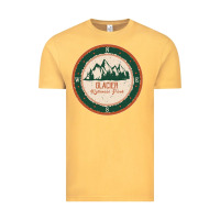Vintage Mustard Glacier National Park Vintage Tee - minhPixels
