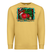 Antique Gold merry Christmas teacher Premium Sweatshirt - CowhideDigitalArt