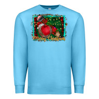 Ocean Blue merry Christmas teacher Premium Sweatshirt - CowhideDigitalArt