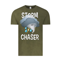 Vintage Olive Kids Storm Chaser Boys Storm Hunter Tornado Gift Vintage Tee - minhPixels