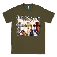 Army Green Christmas Begins With Christ Classic Tee - Bettercallsaul