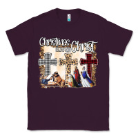 Plum Christmas Begins With Christ Classic Tee - Bettercallsaul
