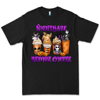 Black Nightmare Before Coffee Cups Premium Tee - MaliasSmallBusiness