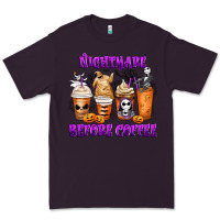 Plum Nightmare Before Coffee Cups Premium Tee - MaliasSmallBusiness