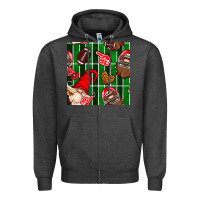 Charcoal Heather american football gnomes Zipper Hoodie - BundleAndBundleShop