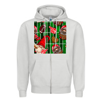 Dove Grey american football gnomes Zipper Hoodie - BundleAndBundleShop