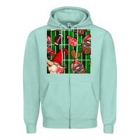 Seafoam american football gnomes Zipper Hoodie - BundleAndBundleShop