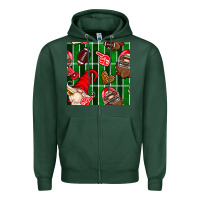 Sports Green american football gnomes Zipper Hoodie - BundleAndBundleShop