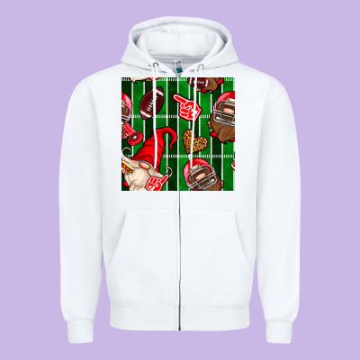 American Football Gnomes Zipper Hoodie Designed By Bundleandbundleshop