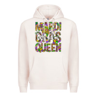 Pale Pink Mardi Gras Queen Premium Hoodie - BundleAndBundleShop