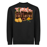 Black just a girl who loves pig olivia Heavyweight Sweatshirt - OliviaCreatesArt