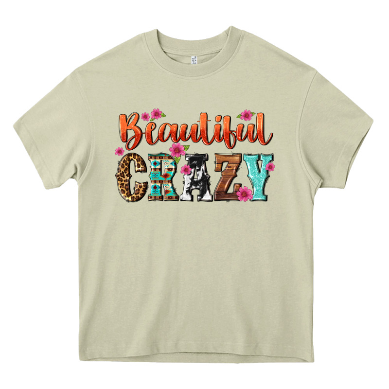 Beautiful Crazy Heavy Core Tee by NancyCooperArtShop | Teevron