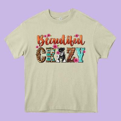 Beautiful Crazy Heavy Core Tee Designed By Nancycooperartshop