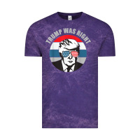 Cloud Purple trump was right republican conservative political t shirt Vintage Tee - minhPixels