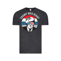 Vintage Black trump was right republican conservative political t shirt Vintage Tee - minhPixels