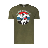Vintage Olive trump was right republican conservative political t shirt Vintage Tee - minhPixels