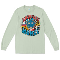 Matcha American honey smiley Long Sleeve Tee - HowdyJamesFarm