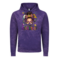 Cloud Purple mardi gras school secretary caucasian messy bun Vintage Hoodie - texasbilliewilder