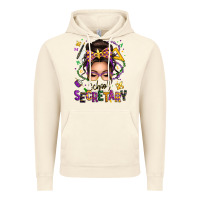 Vintage Artic mardi gras school secretary caucasian messy bun Vintage Hoodie - texasbilliewilder