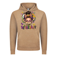 Vintage Coffee mardi gras school secretary caucasian messy bun Vintage Hoodie - texasbilliewilder